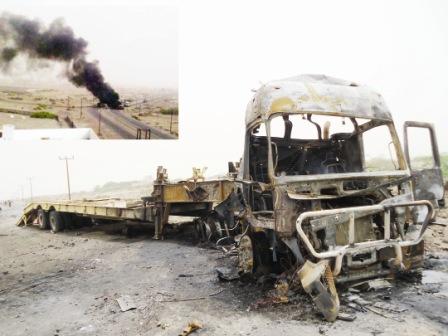 جانب من اضرار العملية الانتحارية