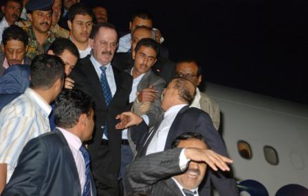 رئيس الوزراء لدى وصوله صنعاء