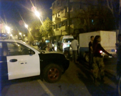 موقع التفجير في مديرية التواهي أمس