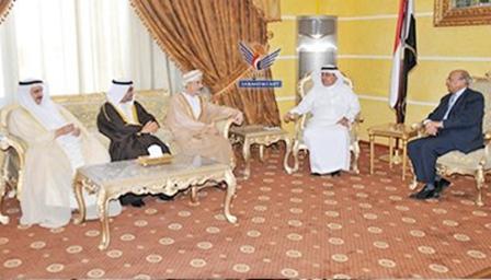 د.القربي خلال لقائه سفراء دول مجلس التعاون