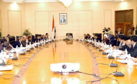 اجتماع مجلس الوزراء برئاسة باسندوة أمس