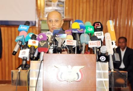 عبدالكريم الإرياني في كلمته بحفل تدشين الانتخابات الرئاسية