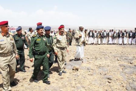 لجنة الشؤون العسكرية وتحقيق الأمن والاستقرار في زيارة ميدانية إلى مديرية أرحب أمس