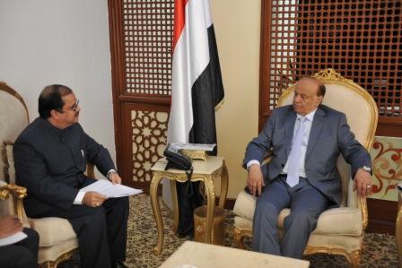 .. ولدى استقباله السفير الهندي أمس