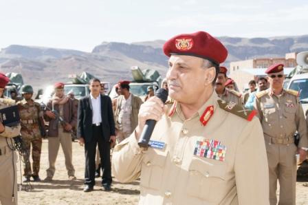 وزير الدفاع  في كلمته أثناء توديع قوة اللواء 135 مشاة أمس