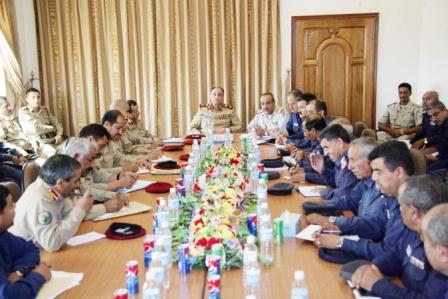 وزير الدفاع يرأس اجتماع قيادة القوات الجوية والدفاع الجوي أمس