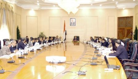 مجلس الوزراء في اجتماعه الاسبوعي أمس