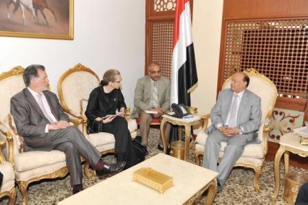 رئيس الجمهورية لدى استقباله نائب رئيس البنك الدولي السيدة انجر اندرسون أمس