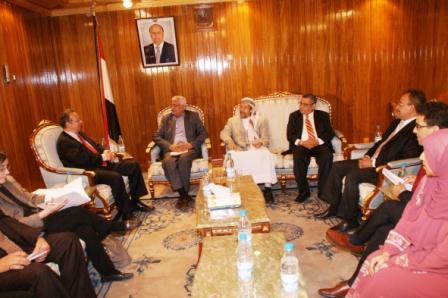 د. ياسين سعيد نعمان يلتقي مبعوث الأمين العام للأمم المتحدة