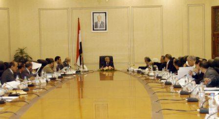 مجلس الوزراء في اجتماعه الأسبوعي امس