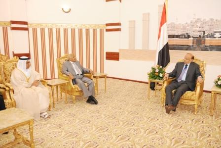 رئيس الجمهورية لدى استقباله  سفير دولة الإمارات العربية المتحدة