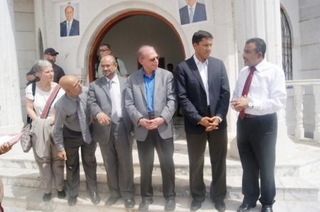 خلال لقاء محافظ أبين بالسفير الأمريكي ومدير الوكالة الأمريكية للتنمية الدولية في أبين أمس