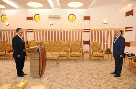 أمين العاصمة يؤدي اليمين الدستورية أمام رئيس الجمهورية أمس