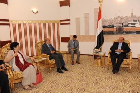 .. ولدى استقباله نائب المدير التنفيذي لبرنامج الغذاء العالمي أمس