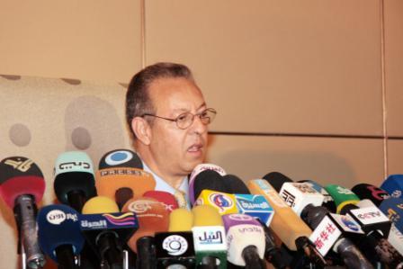 جمال بن عمر في المؤتمر الصحفي أمس