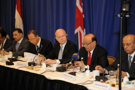 الرئيس عبدربه منصور في كلمته  في افتتاح الاجتماع الرابع لأصدقاء اليمن بنيويورك