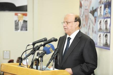 رئيس الجمهورية لدى إلقائه كلمة في حفل تأبين شهداء الوطن والقوات المسلحة والأمن