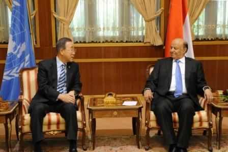 رئيس الجمهورية لدى استقباله الأمين العام للأمم المتحدة