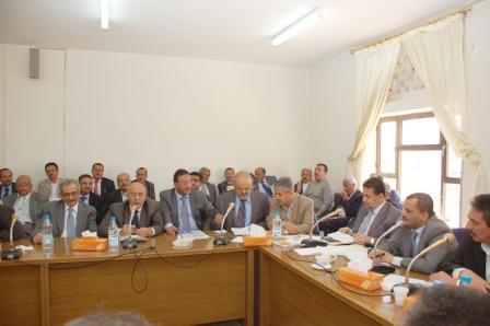 اللجنة البرلمانية الخاصة المكلفة بدراسة ومناقشة مشاريع الموازنات العامة في اجتماعها أمس