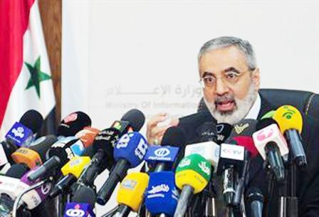 وزير الإعلام السوري عمران الزعبي