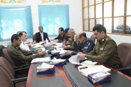 جانب من الاجتماع أمس