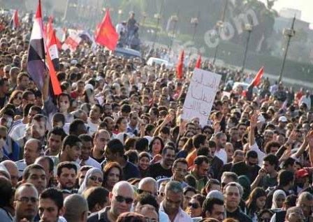 جانب من مظاهرات جمعة رد الكرامة في مصر أمس