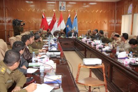 من اجتماع اللجنة العسكرية أمس