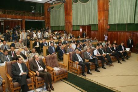 جانب من المشاركين في ندوة دور الإعلام في مواكبة وتهيئة أجواء الحوار الوطني