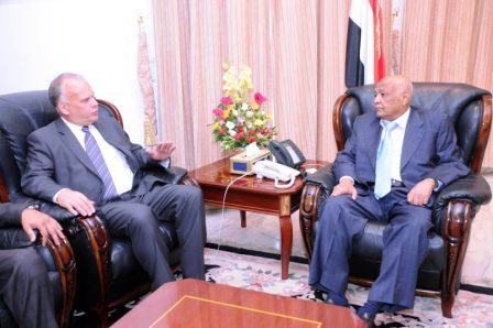 .. ولدى استقباله سفير مملكة السويد أمس