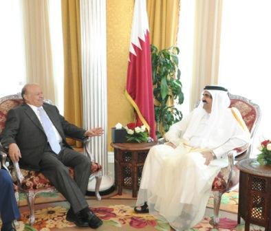 رئيس الجمهورية لدى لقائه أمير دولة قطر