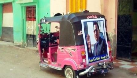 صور الرئيس مبارك تنتشرفي القاهرة