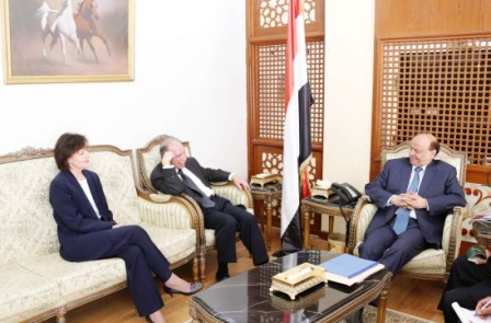 .. ولدى استقباله السفير الأمريكي