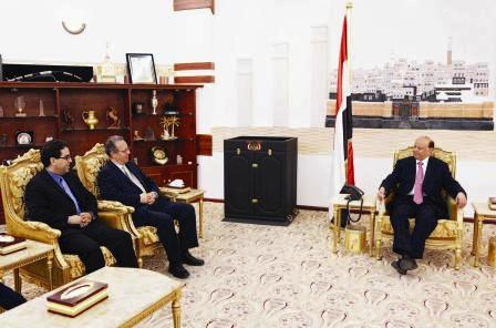 رئيس الجمهورية لدى استقباله مبعوث الأمين العام  للأمم المتحدة أمس