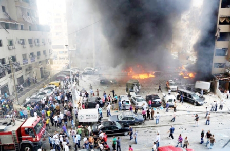 > انفجار في منطقة بئر العبد في الضاحية الجنوبية لبيروت