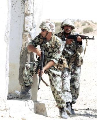 الجيش المصري خلال ملاحقته العناصر الإرهابية بشمال سيناء
