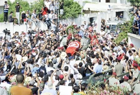 تشييع المعارض التونسي محمد البراهمي