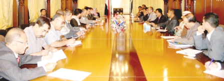 >  الاجتماع المشترك للجنة العليا للانتخابات والاحزاب السياسية