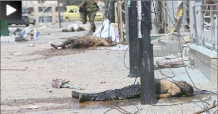 جانب من قتلى (جبهة النصرة)  في صدد بريف حمص واللاذقية
