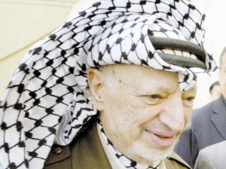الرئيس الفلسطيني الراحل  ياسر عرفات