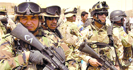 جانب من القوات الامنية العراقية