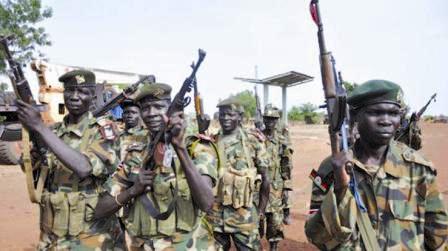 أفراد من قوات جنوب السودان
