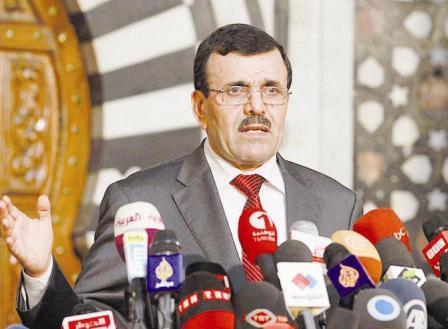 رئيس الحكومة التونسية  علي العريض