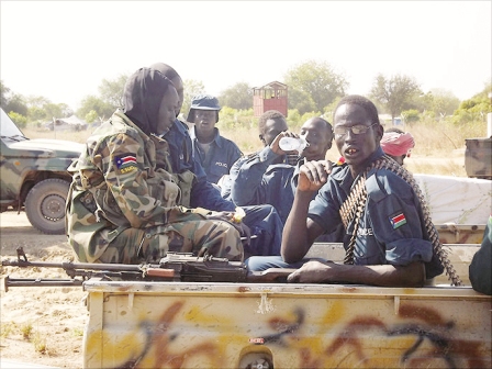 قوات جنوب السودان بعد استعادة مدينة بور